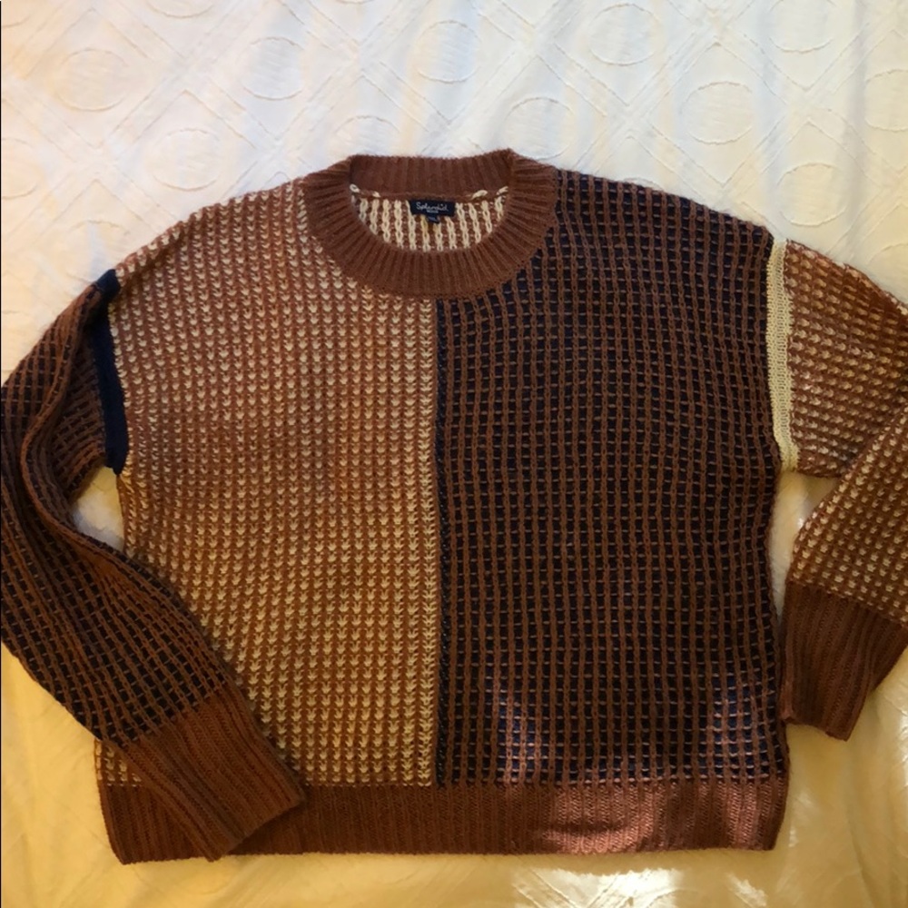 Splendid waffle woven sweater